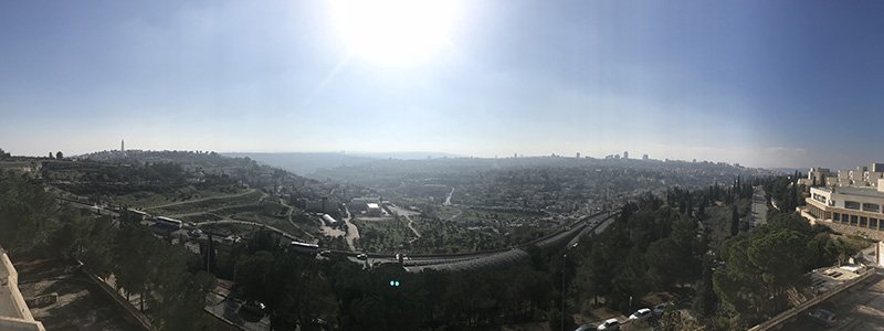 Big Skies in Jerusalem (View From HebrewU's Education School)