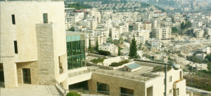 View of cityscape from campus