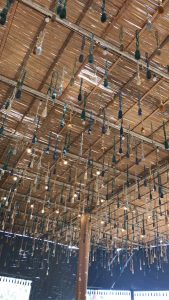 Decorations in a succah in Jerusalem