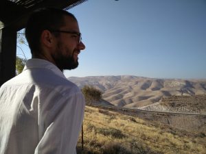 Looking over the desert at Ein Prat